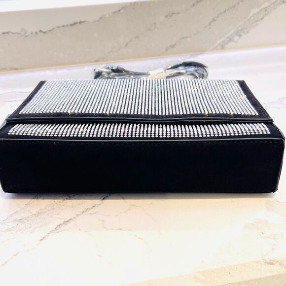 Badgley Mishka | NWT Embellished Microsuede Crossbody Purse (flaw) Glam‎ Chic - Picture 7 of 10